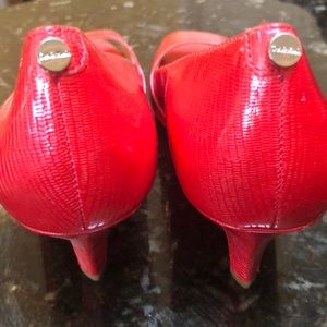Women’s Calvin Klein 3” heals Open toe Red NEW no box